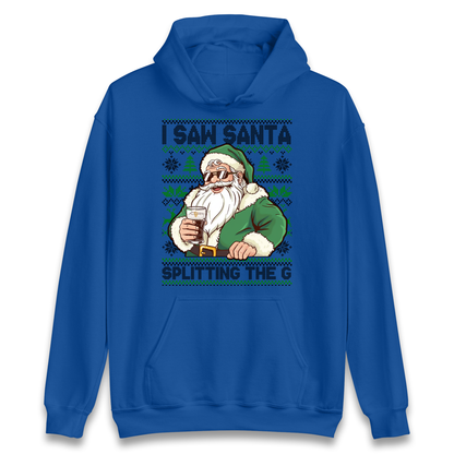 Santa Splitting The G Hoodie