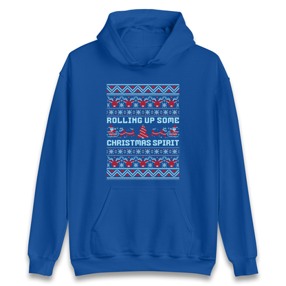 Rolling up Some Christmas Spirit Hoodie