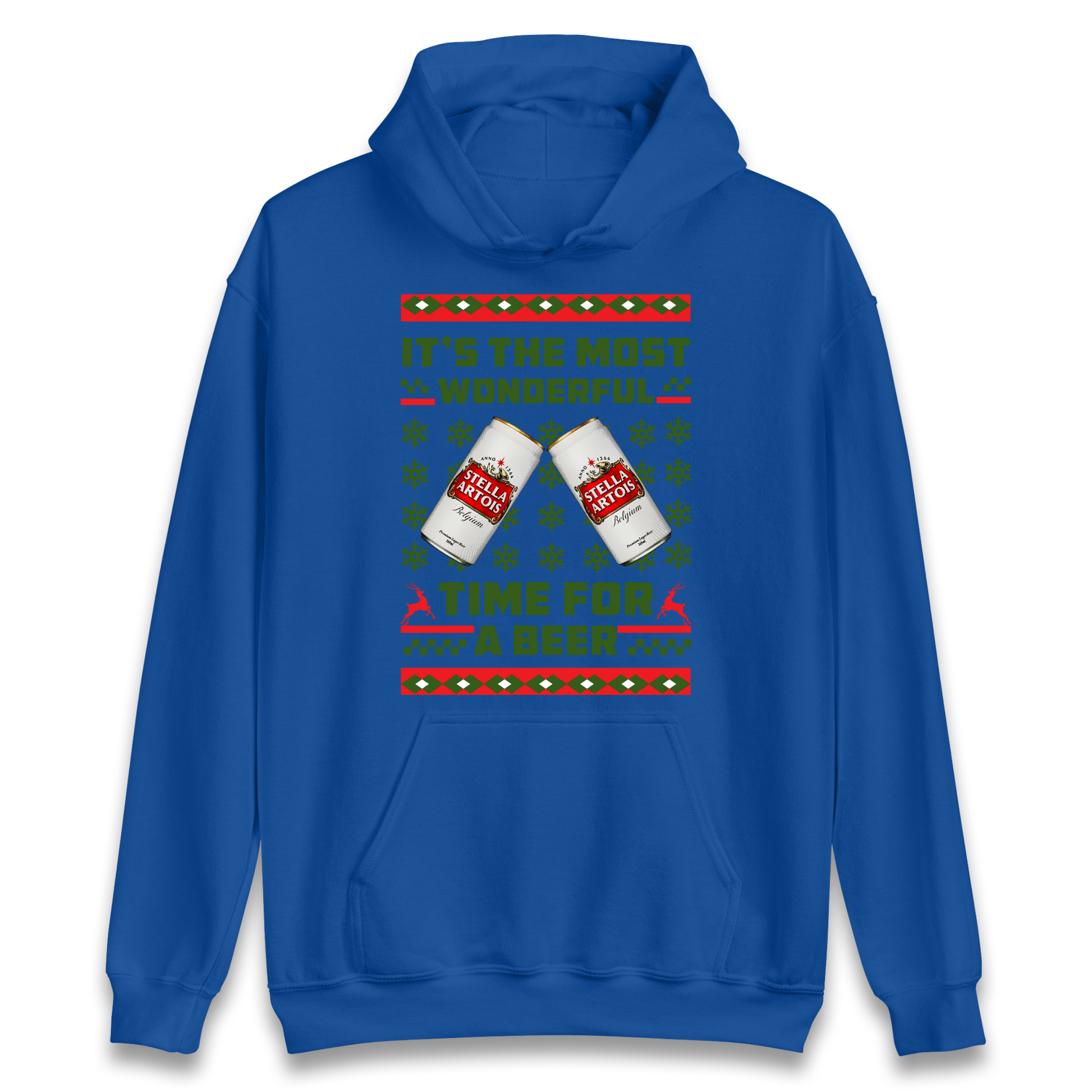 Its The Most Wonderful Time for A Beer Stella Christmas Hoodie