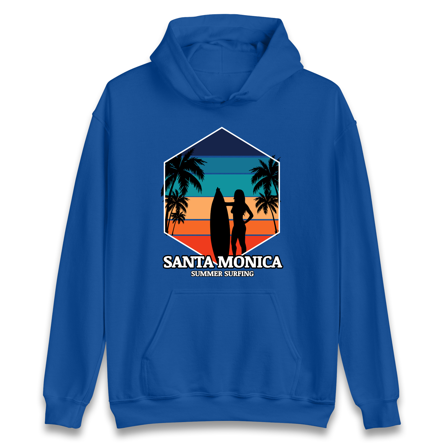 Santa Monica Summer Surfing Hoodie