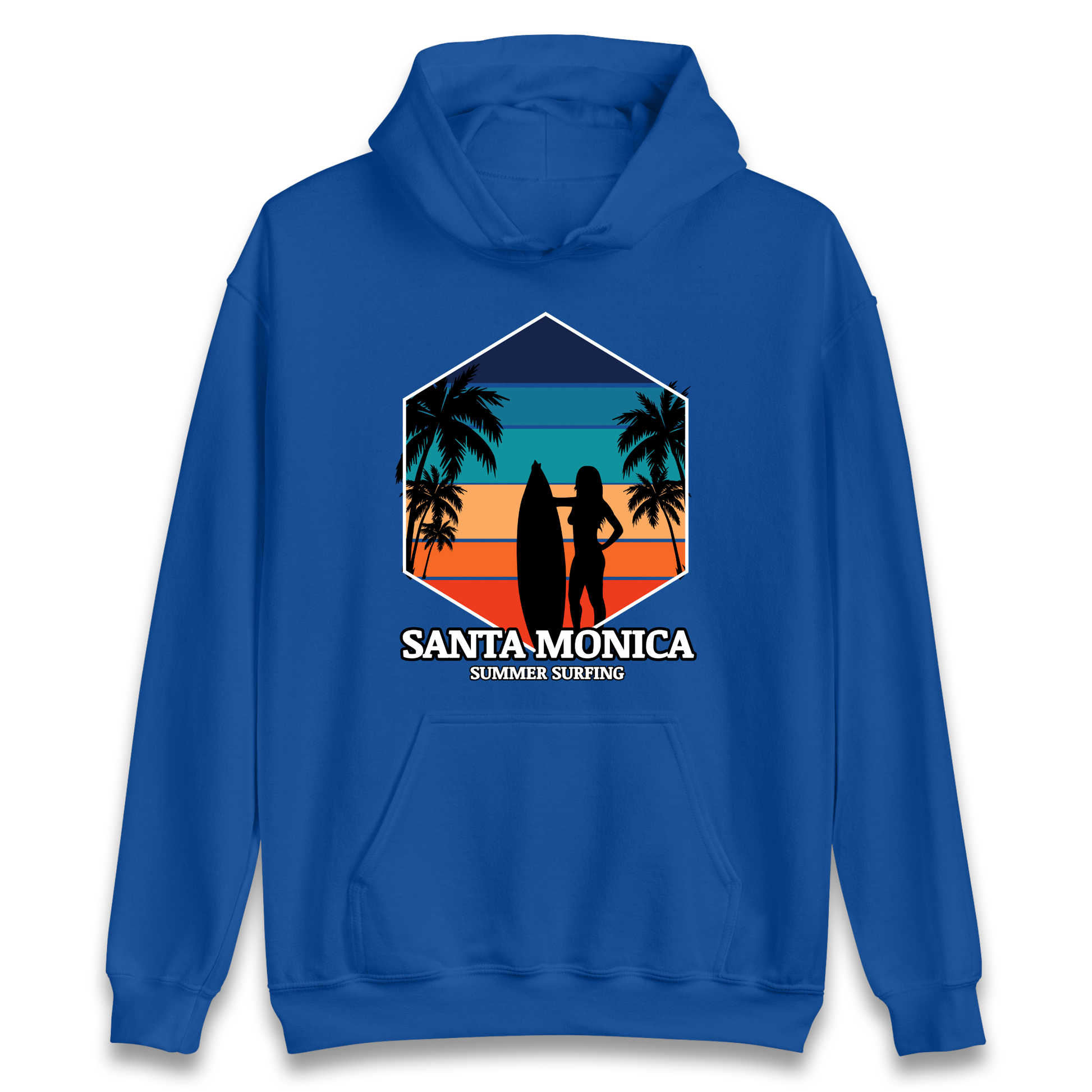 Santa Monica Summer Surfing Hoodie