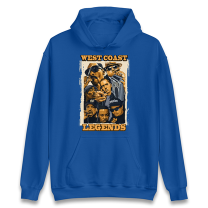 West Coast Legends Rappers Hoodie