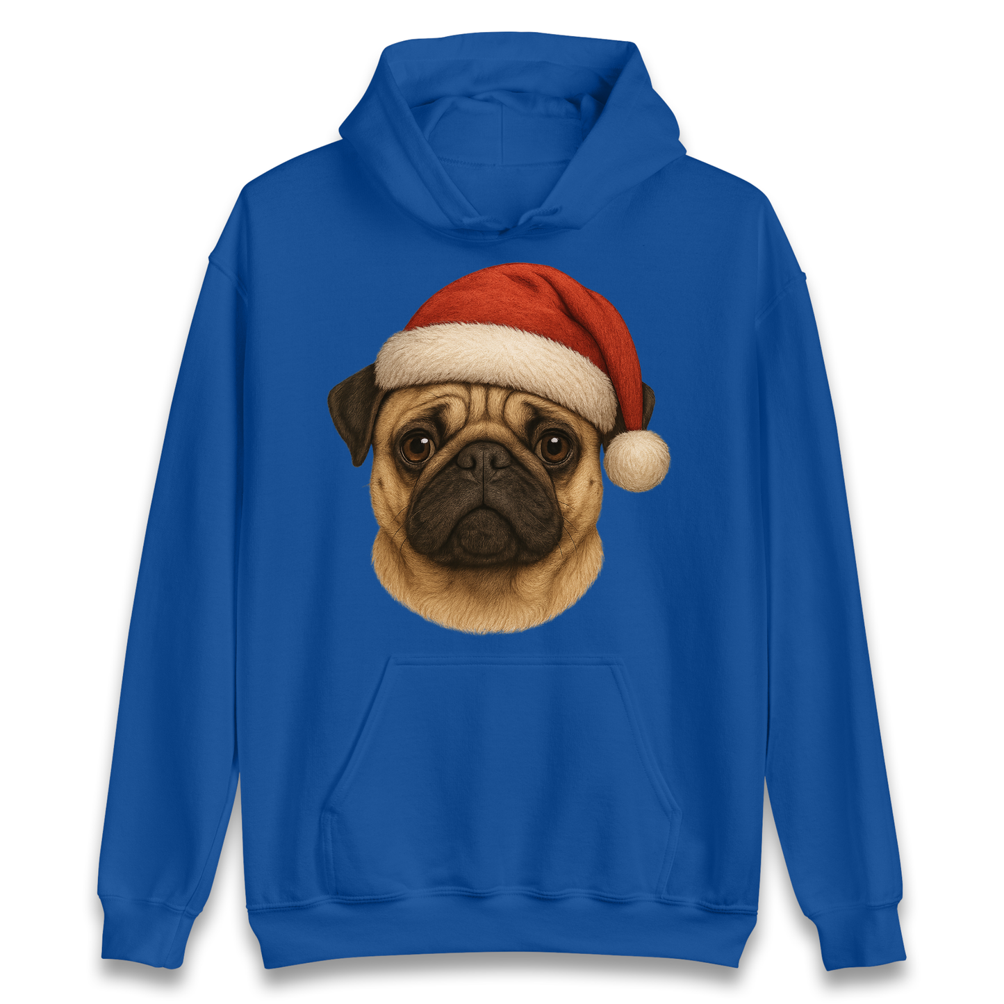 Pug Face Christmas Hoodie