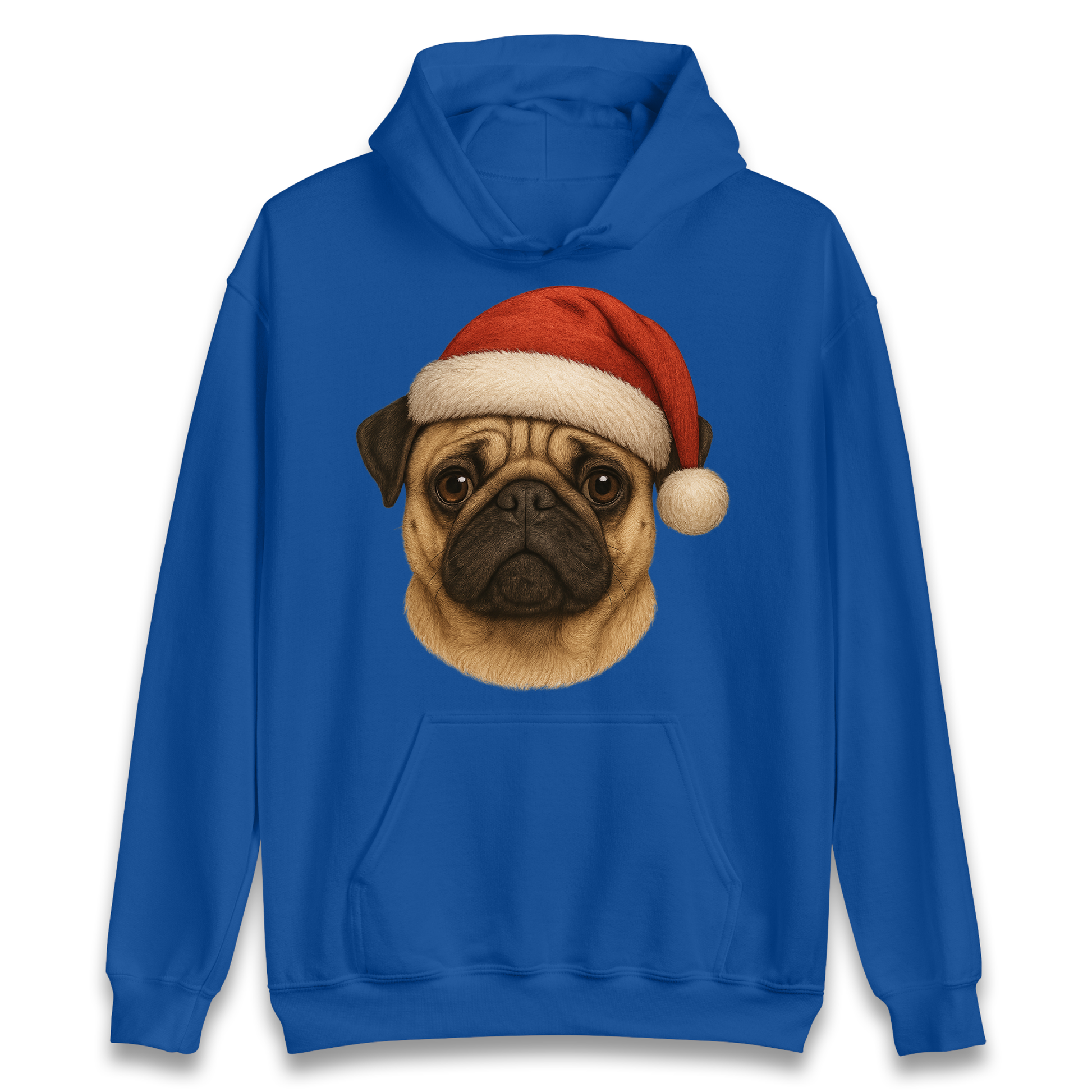 Pug Face Christmas Hoodie