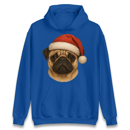 Pug Face Christmas Hoodie