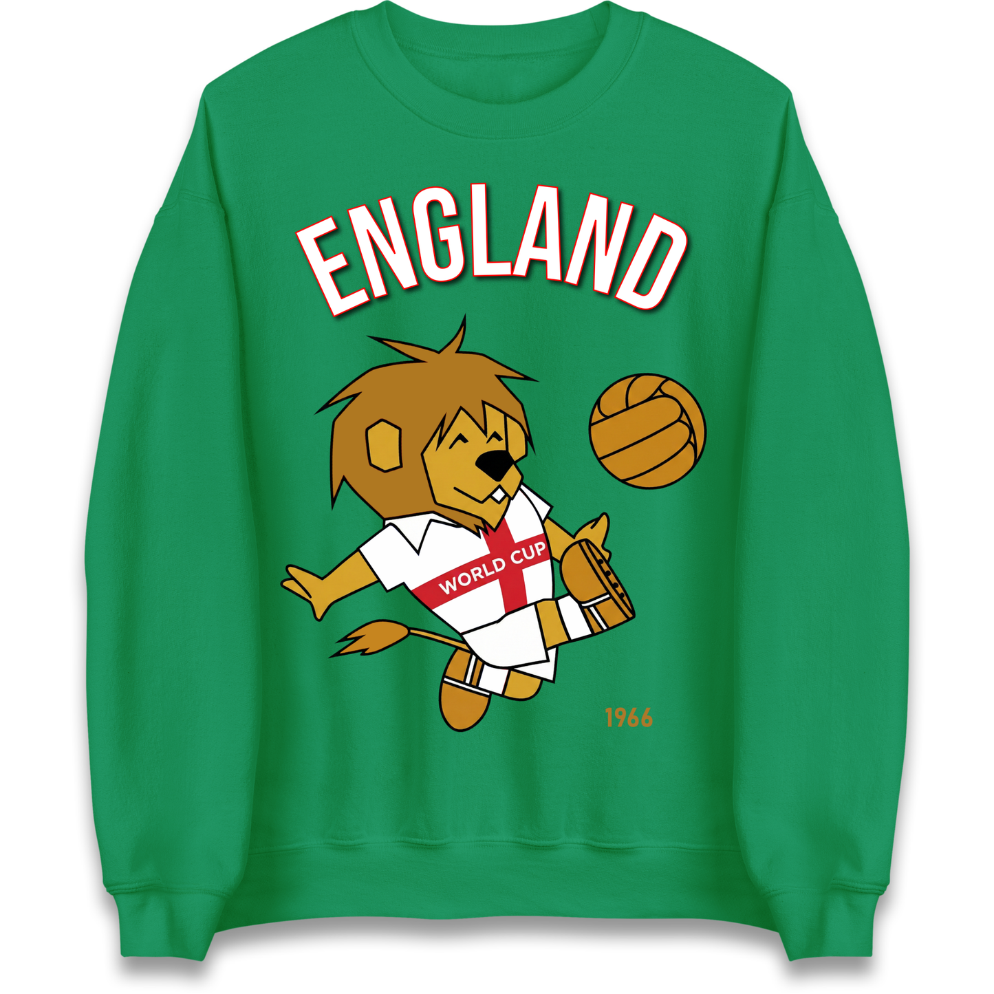 England World Cup Willie 1966 Football Sweatshirt