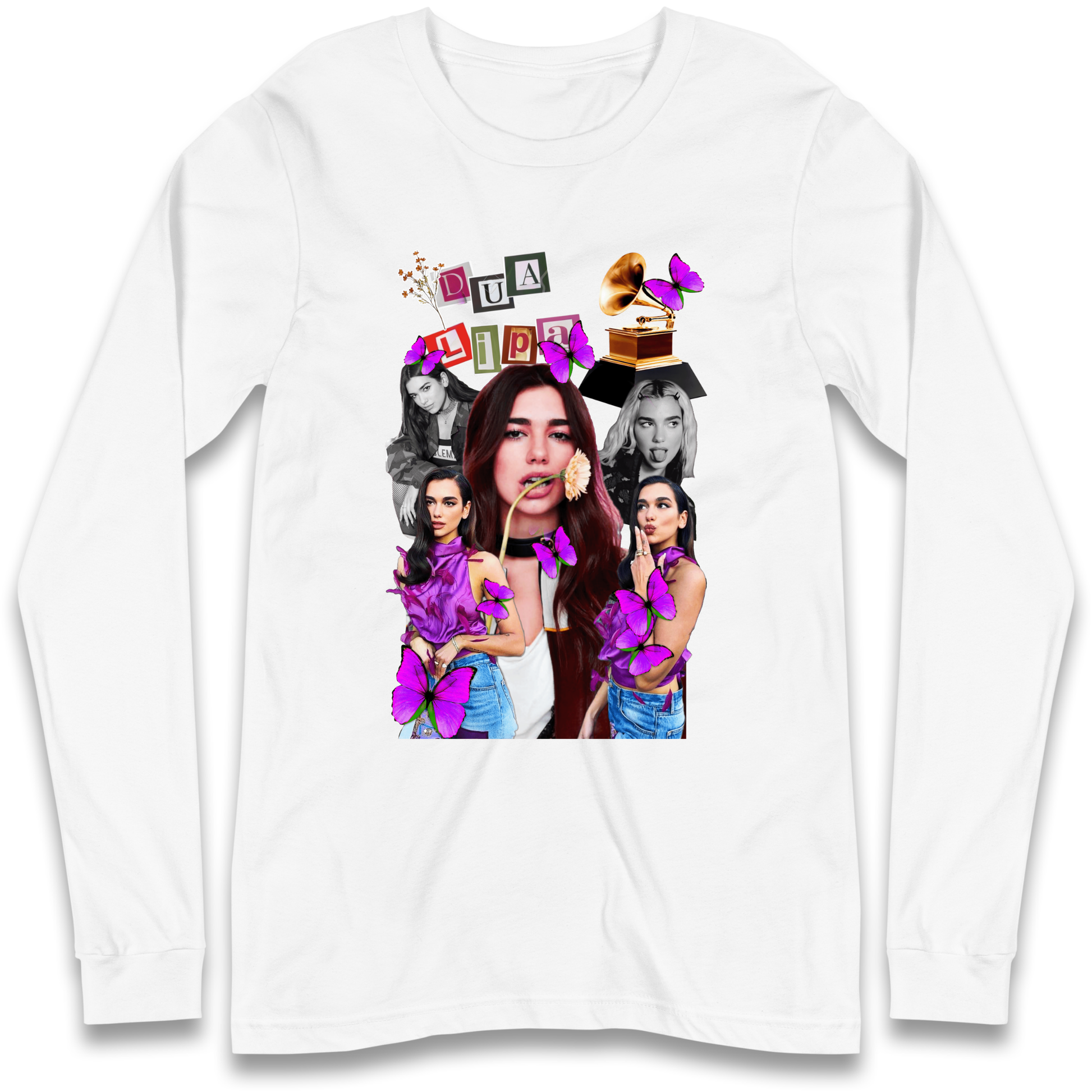 Dua Lipa Butterflies Longsleeve T Shirt