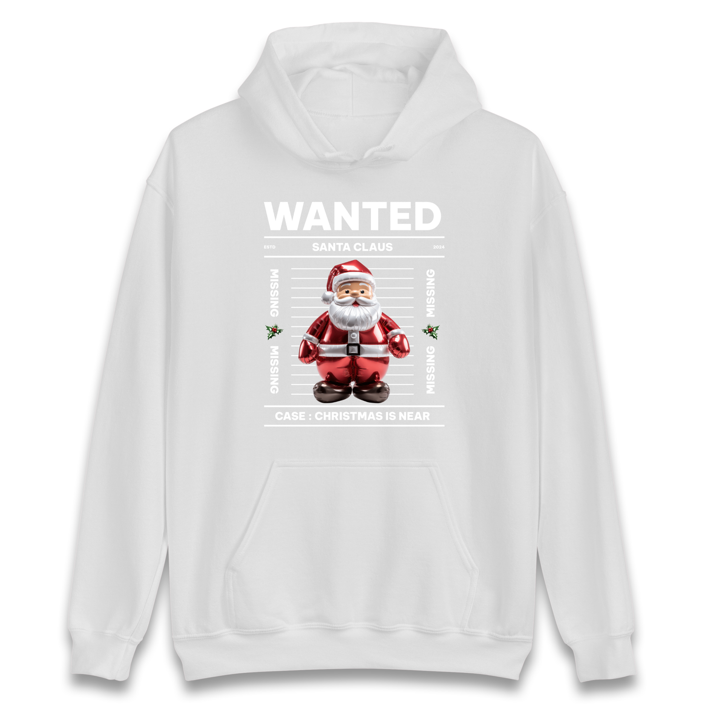 Wanted Santa Claus Christmas Hoodie