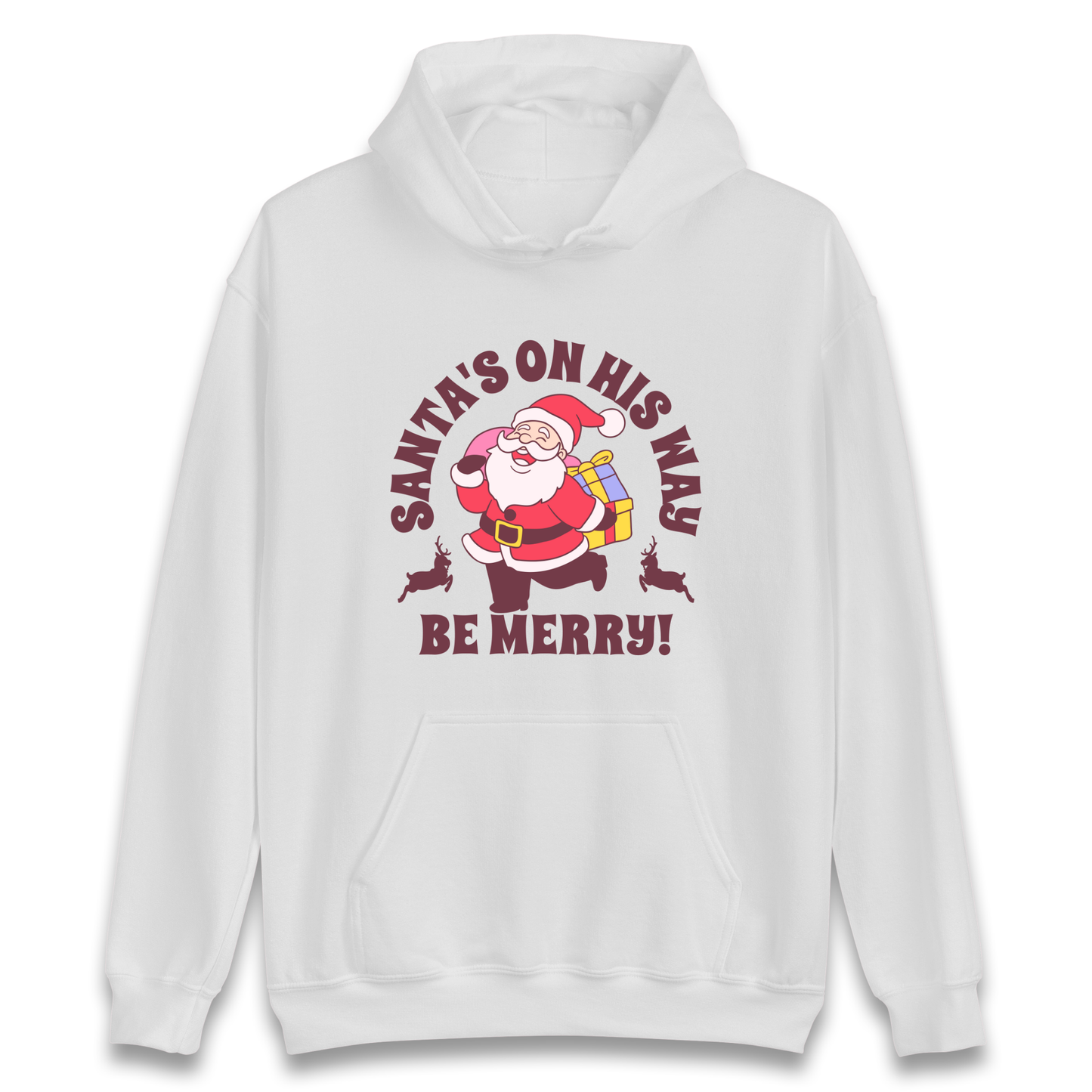 Santa's On His Way Christmas Hoodie