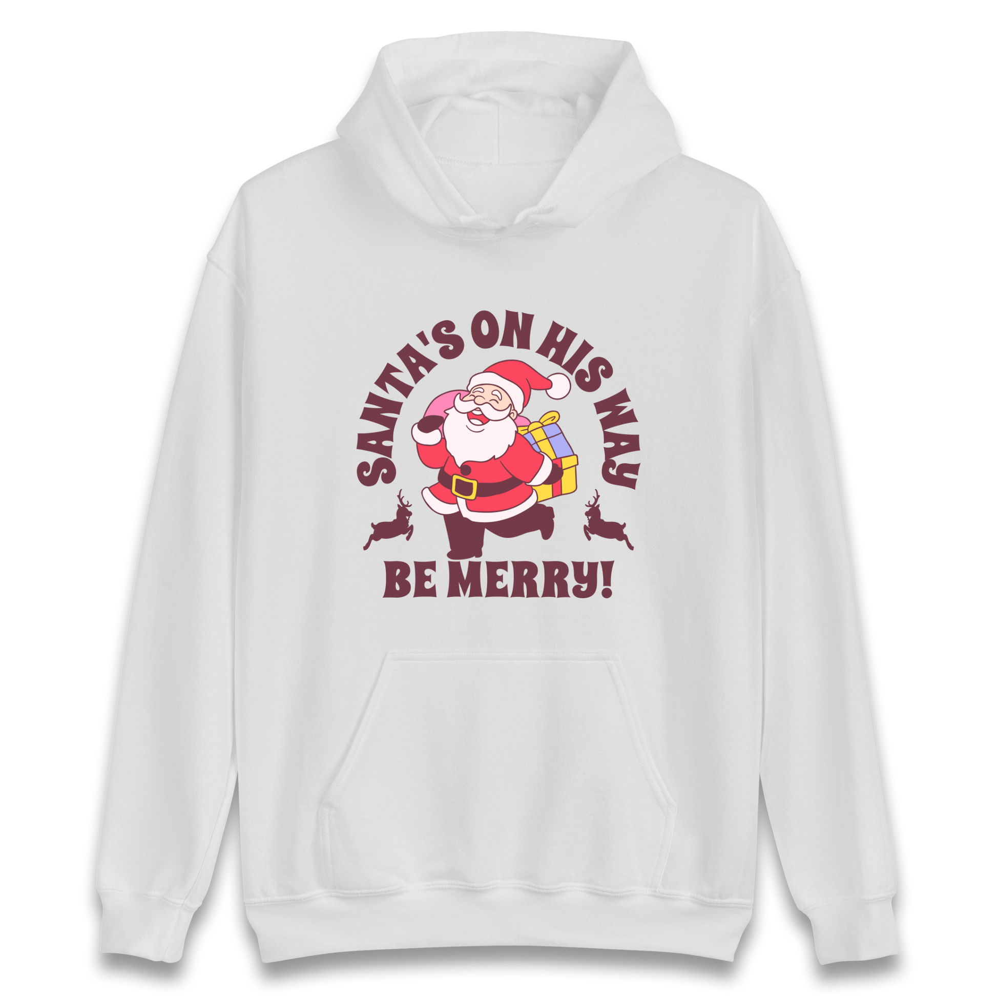 Santa's On His Way Christmas Hoodie