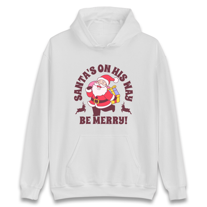 Santa's On His Way Christmas Hoodie