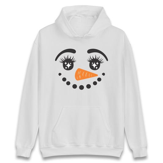 Snowman Face Christmas Hoodie
