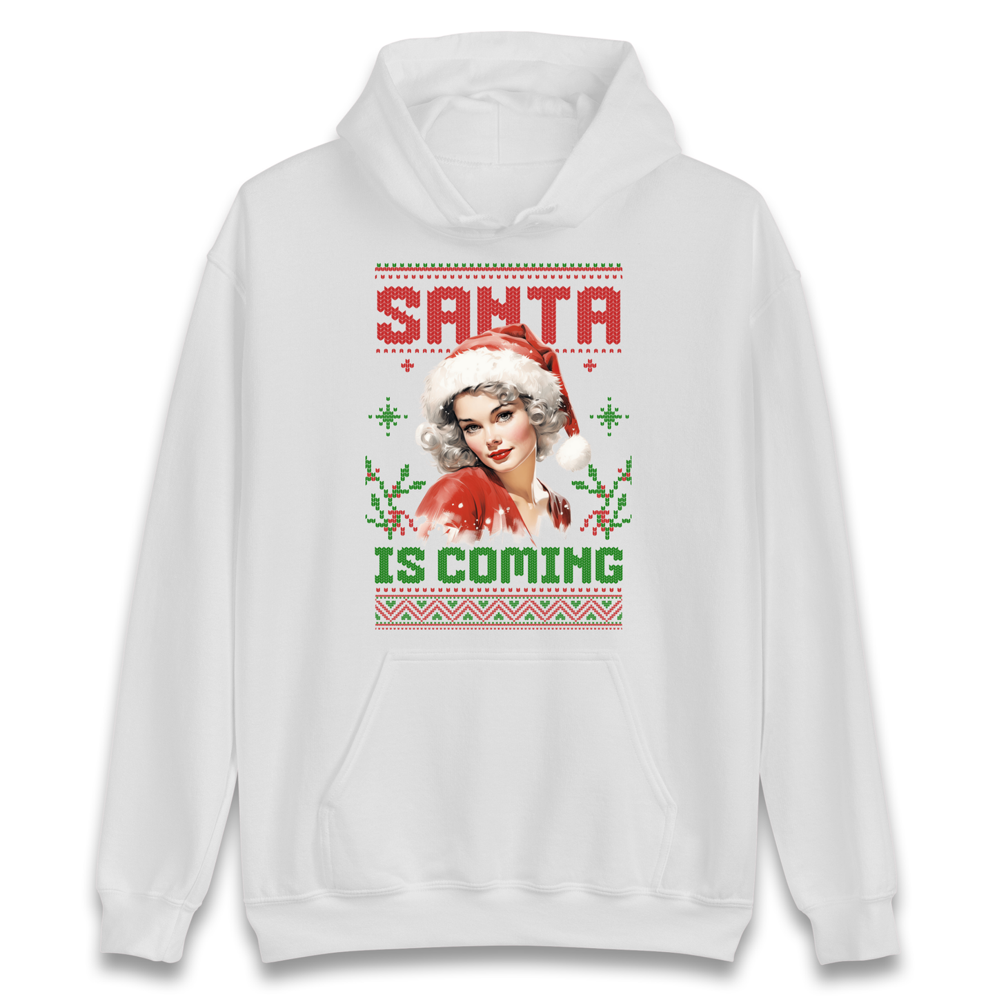 Santa is Coming Christmas Hoodie