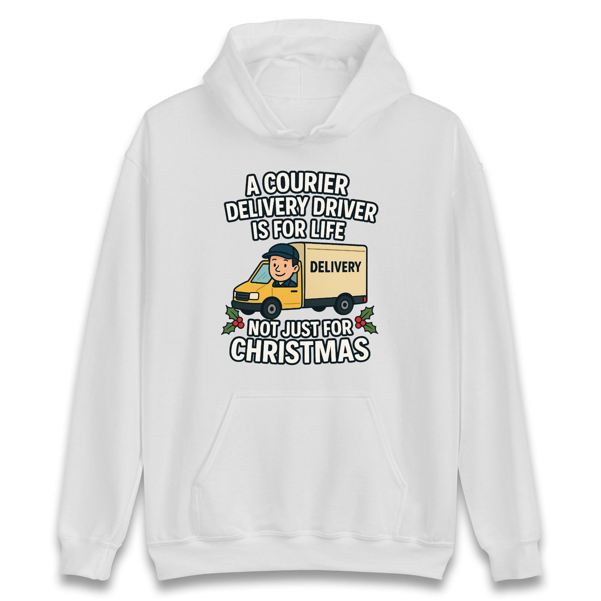 Courier Delivery Driver Christmas Hoodie