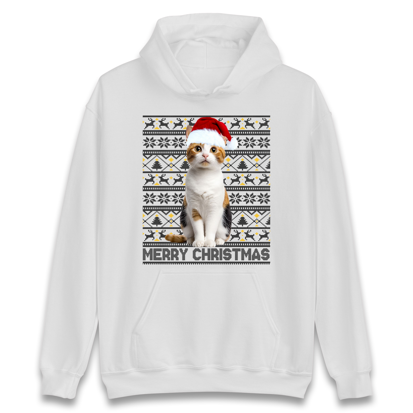 Merry Christmas Cat Hoodie