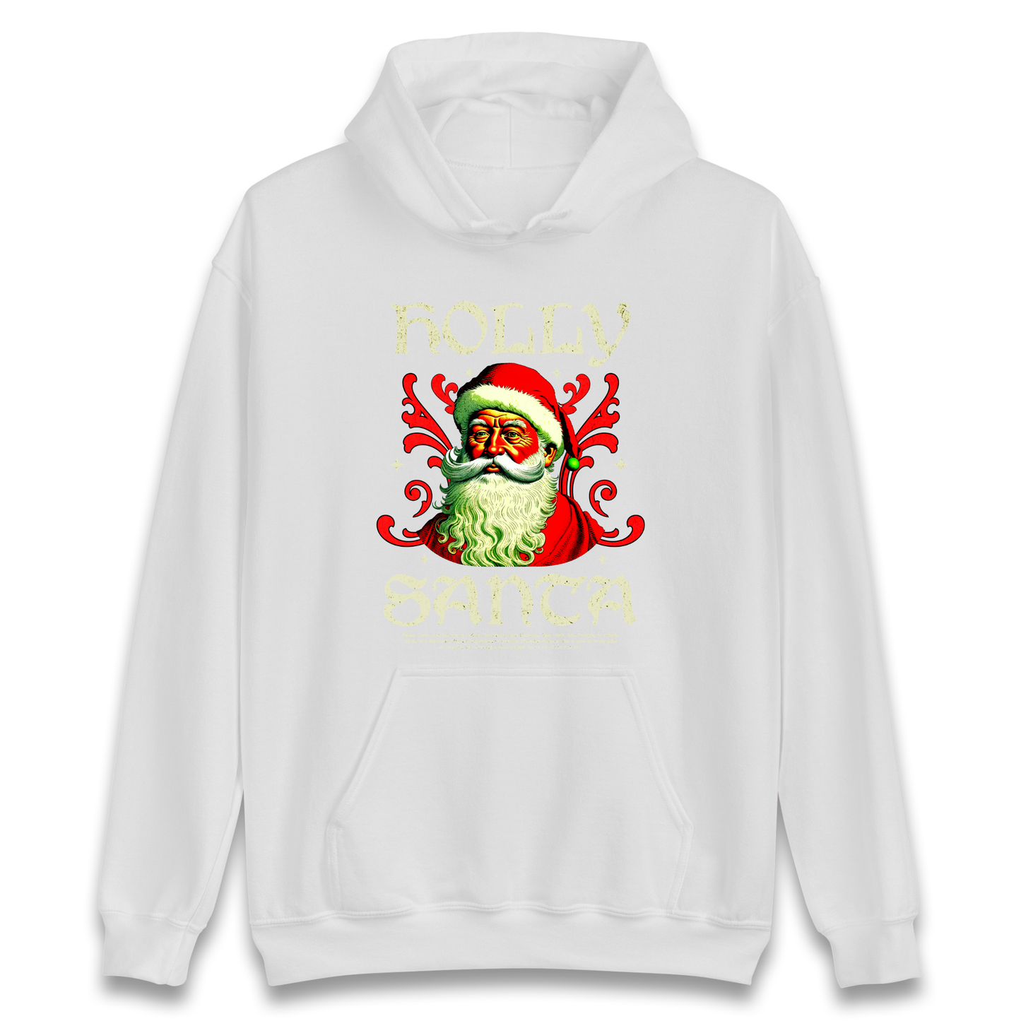 Holly Santa Christmas Hoodie