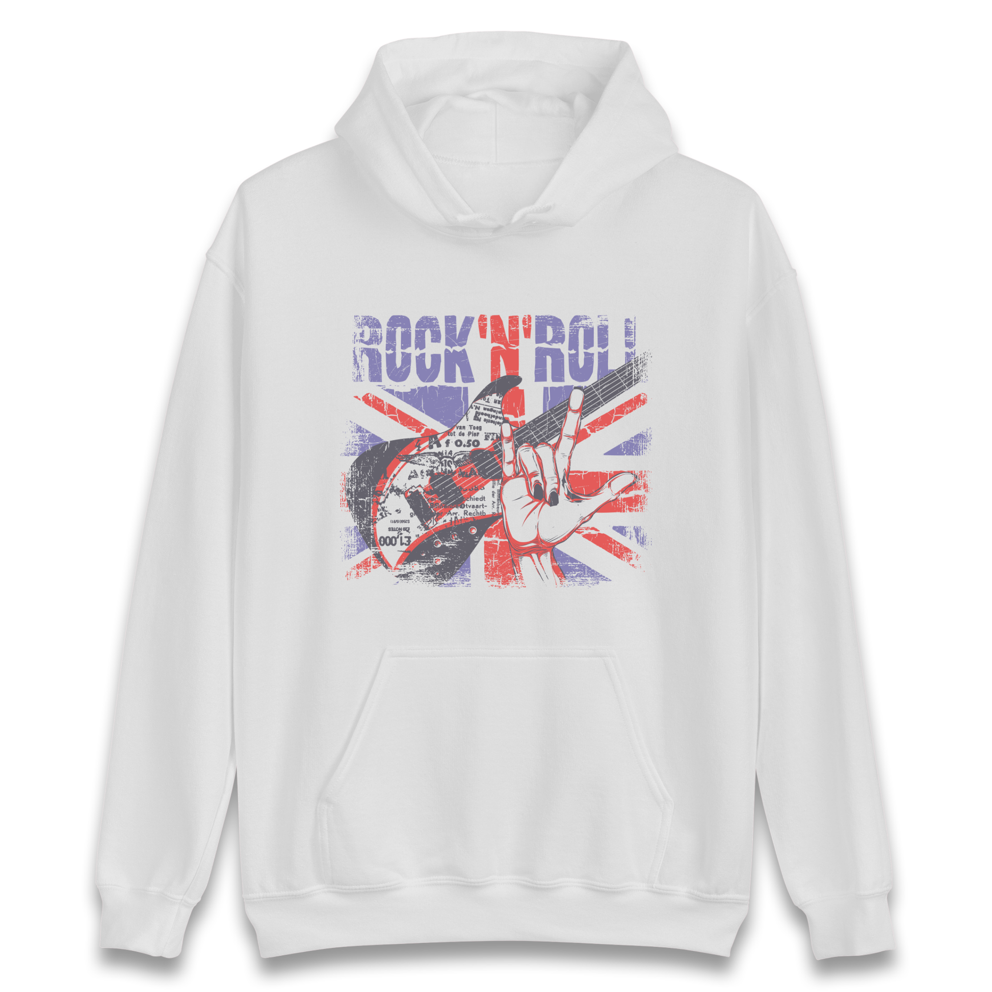 Rock N Roll Union Jack Hoodie