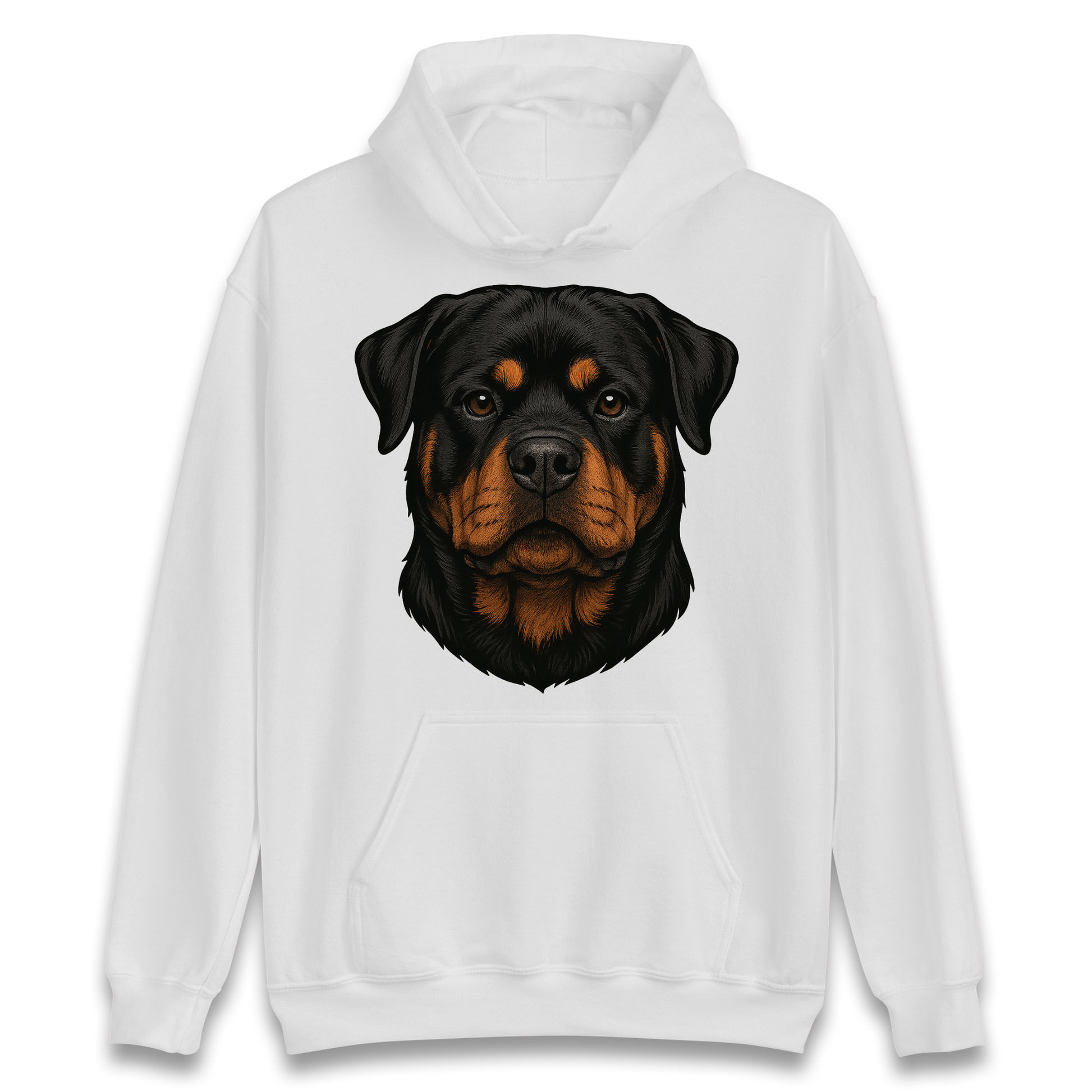 Rottweiler Face Hoodie