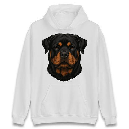 Rottweiler Face Hoodie