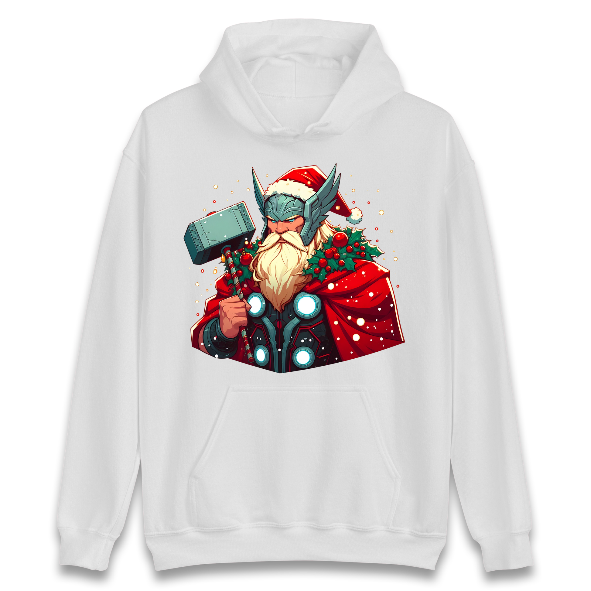 Viking Thor Santa Hoodie