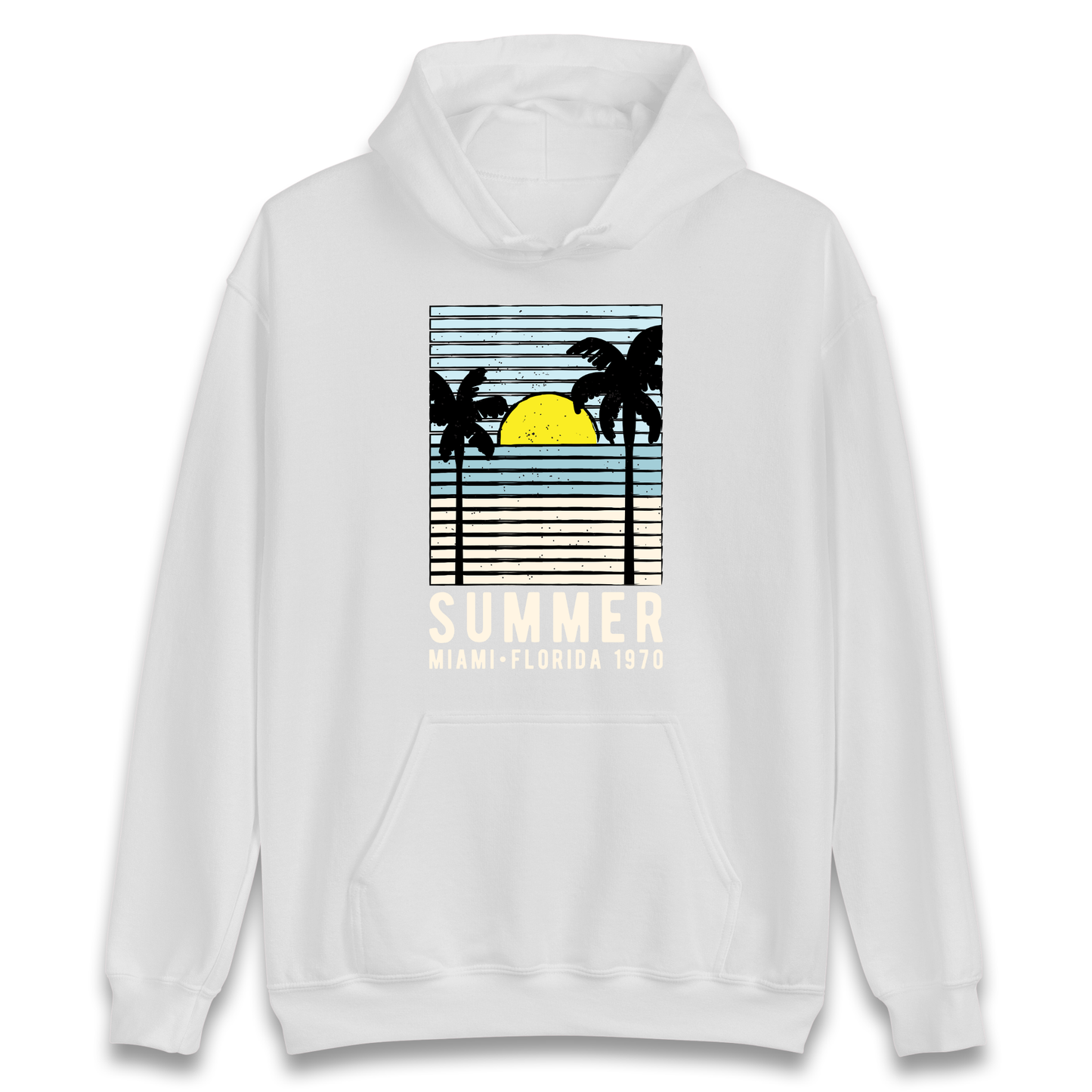 Summer Miami Florida 1970 Hoodie