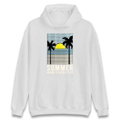 Summer Miami Florida 1970 Hoodie