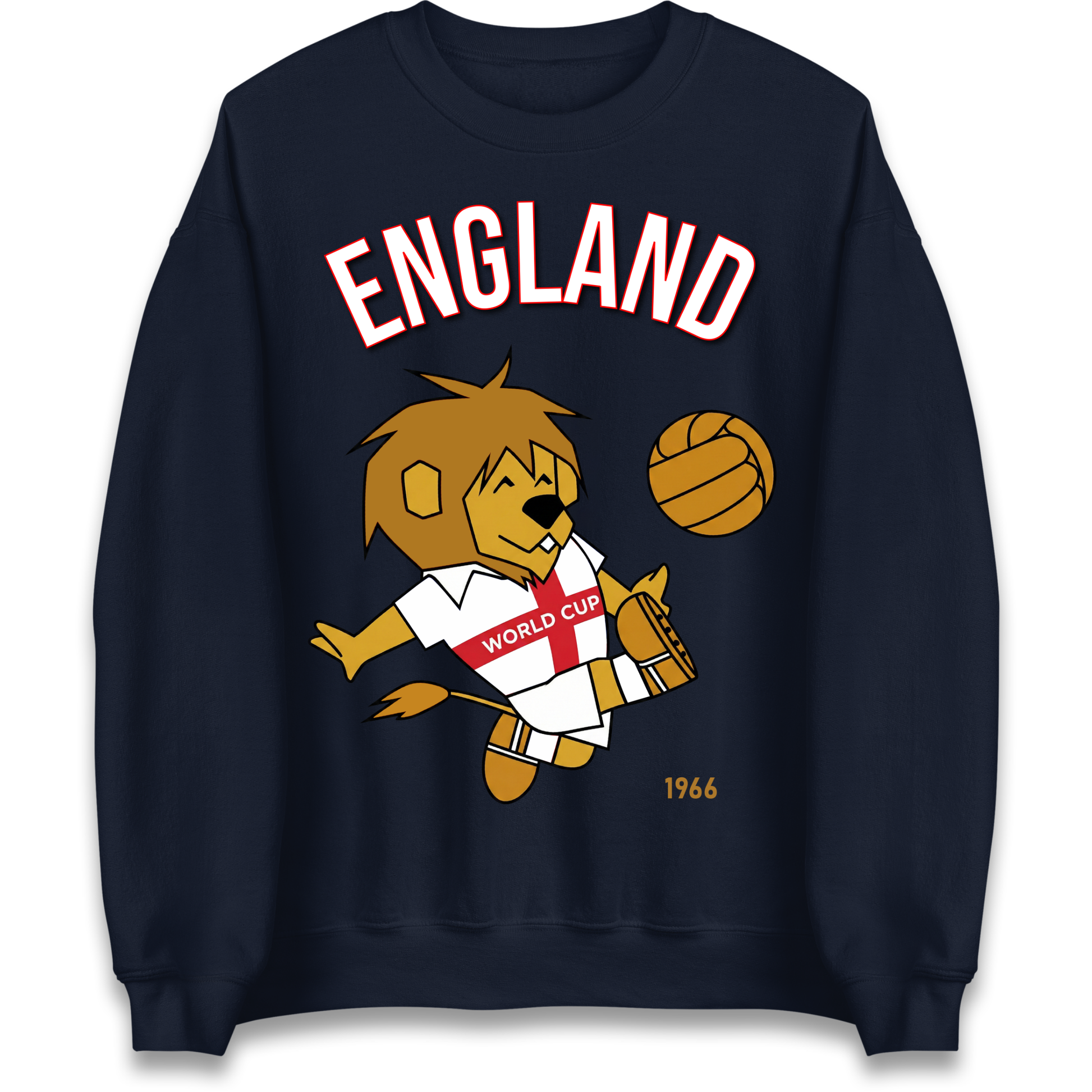 England World Cup Willie 1966 Football Sweatshirt