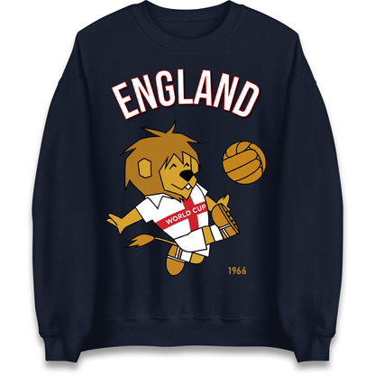 England World Cup Willie 1966 Football Sweatshirt