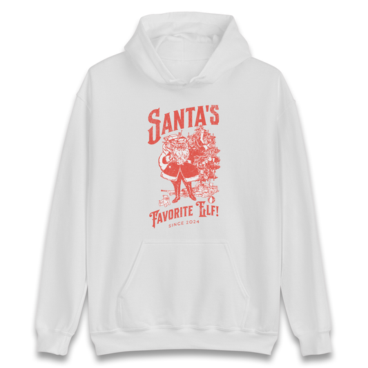 Santas Favourite Elf Christmas Hoodie
