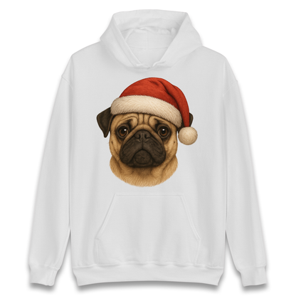 Pug Face Christmas Hoodie