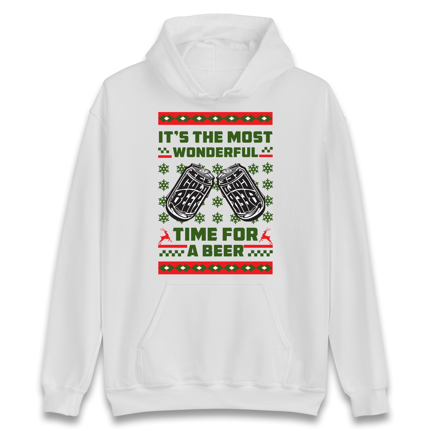 Its The Most Wonderful Time For A Beer Christmas Hoodie