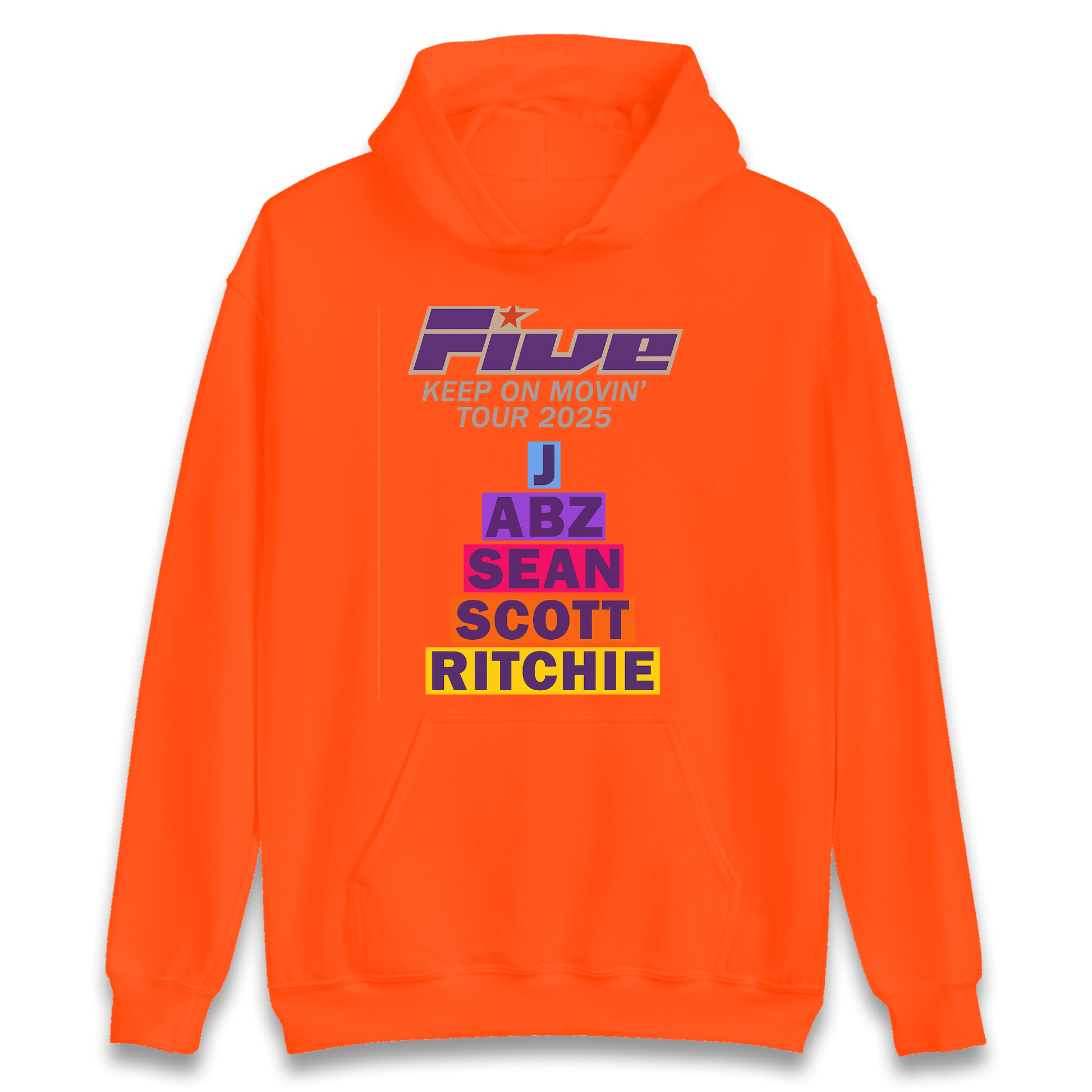 Five Keep On Movin' Tour 2025 Hoodie