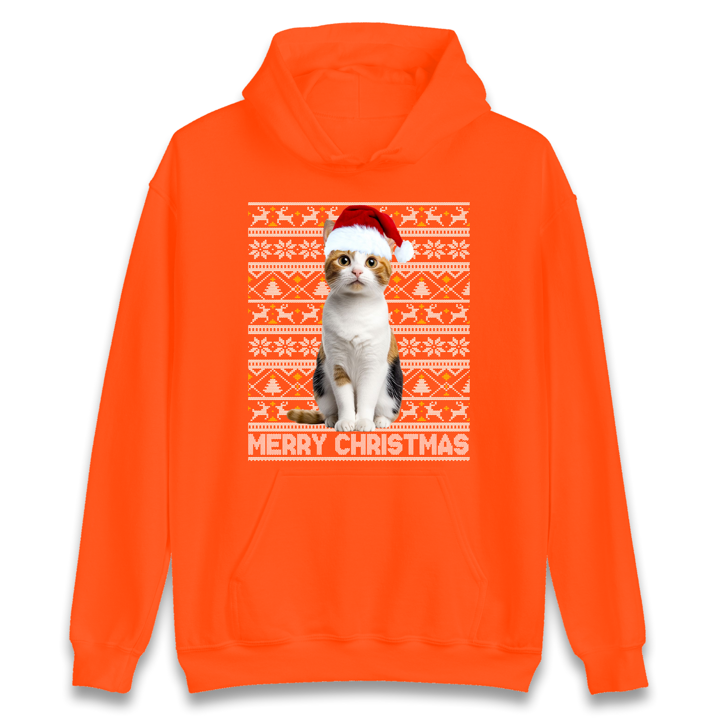 Merry Christmas Cat Hoodie