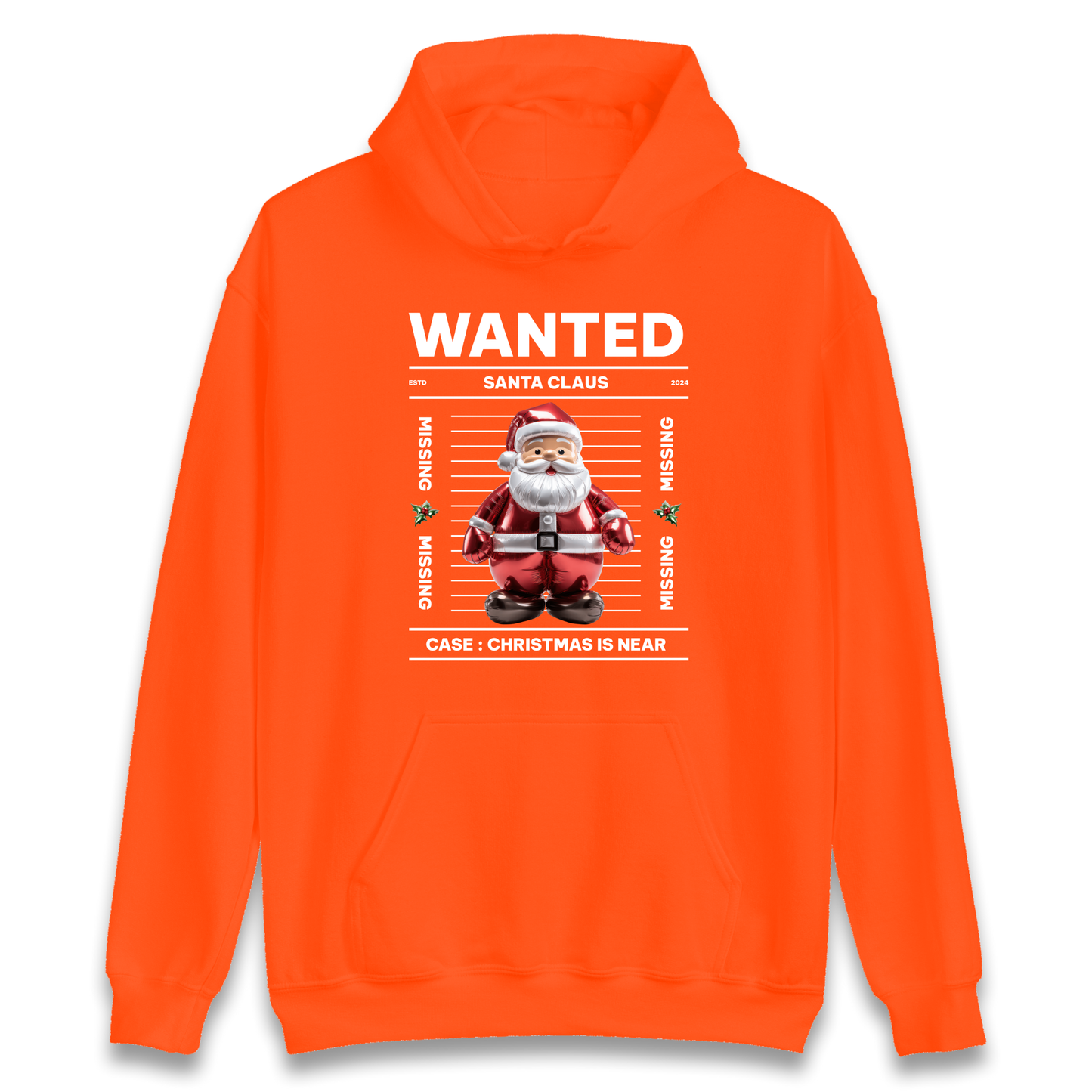 Wanted Santa Claus Christmas Hoodie