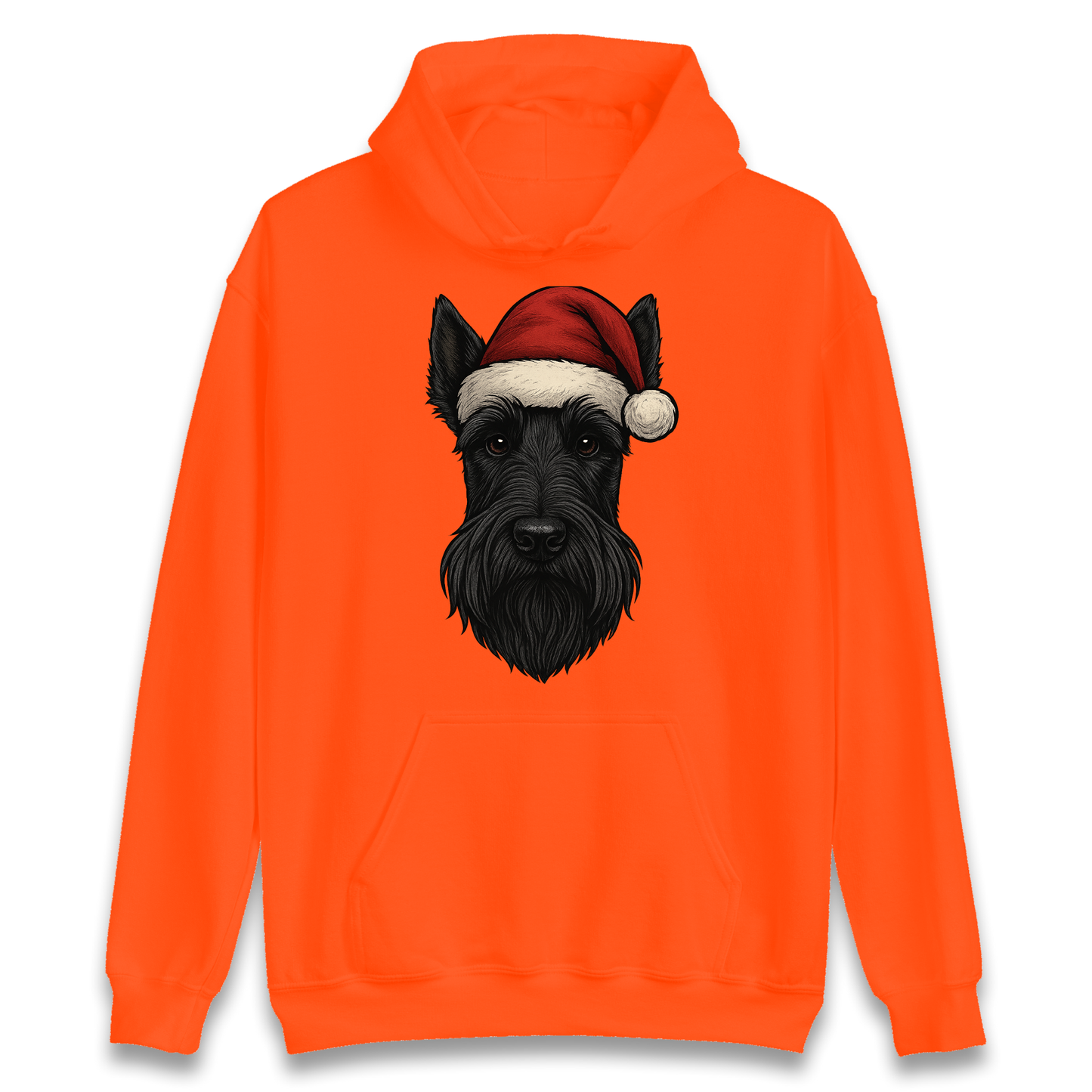 Scottish Terrier Face Christmas Hoodie
