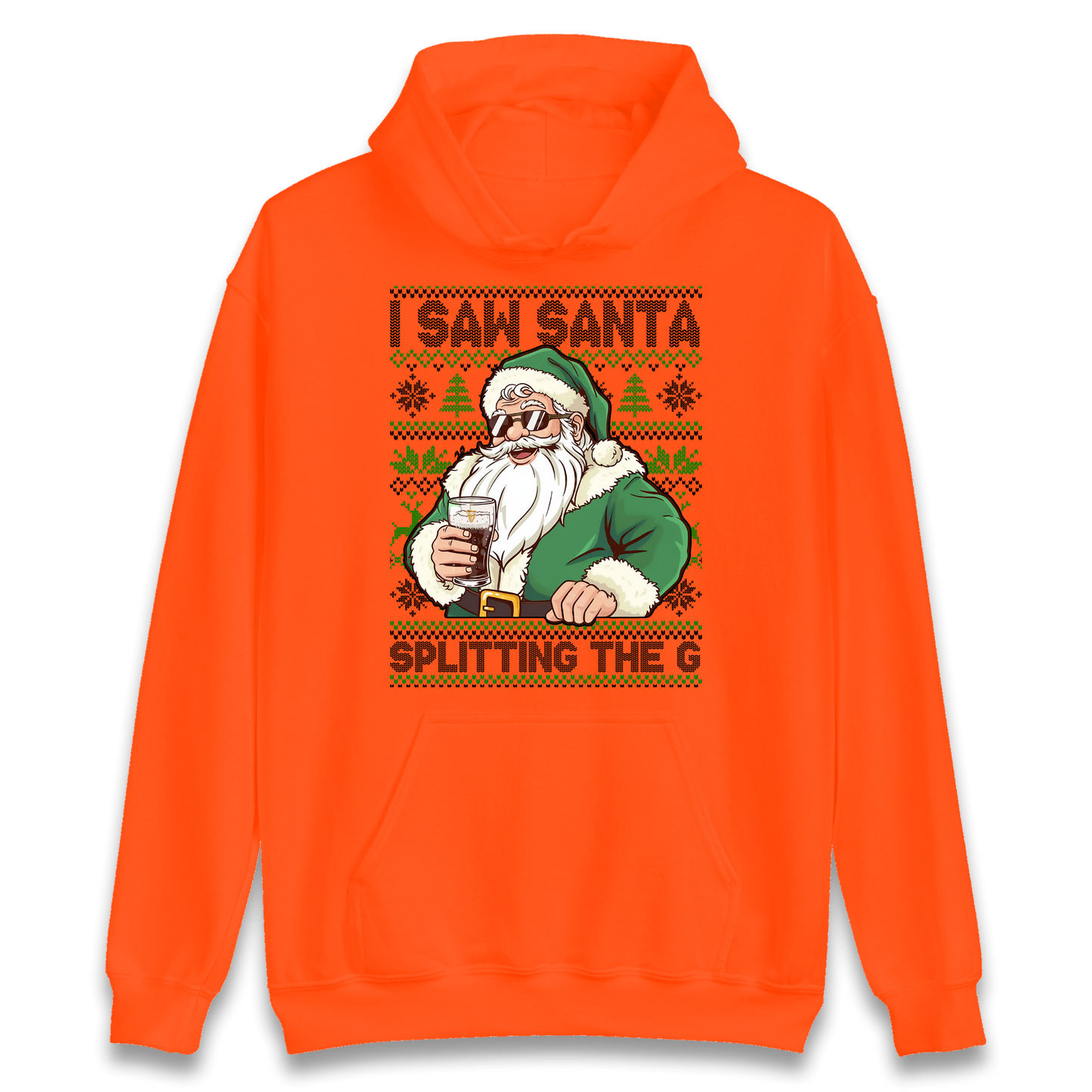 Santa Splitting The G Hoodie