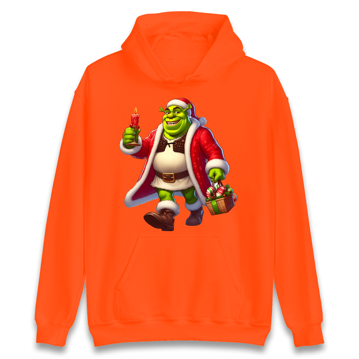 Shrek Santa Candle Hoodie
