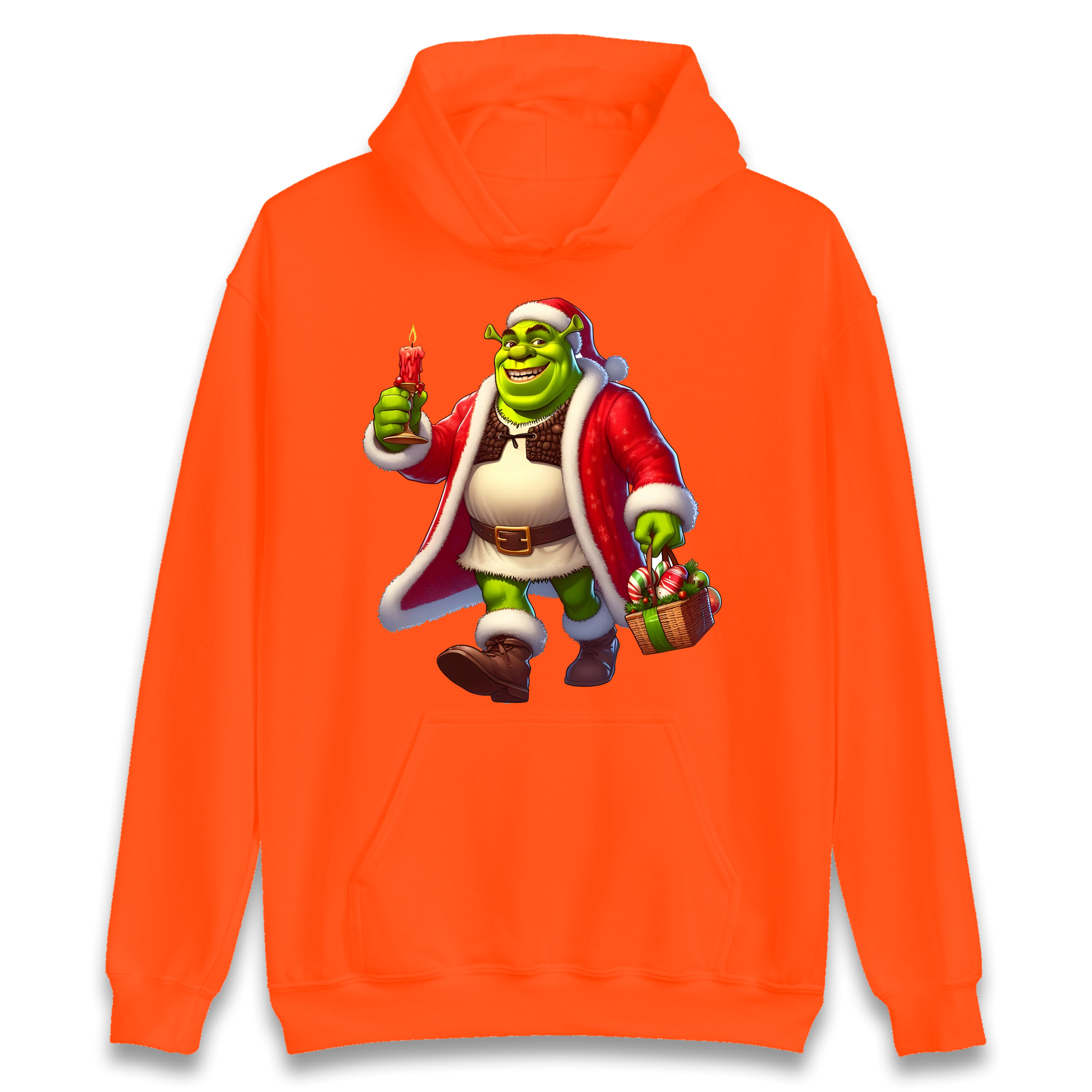 Shrek Santa Candle Hoodie