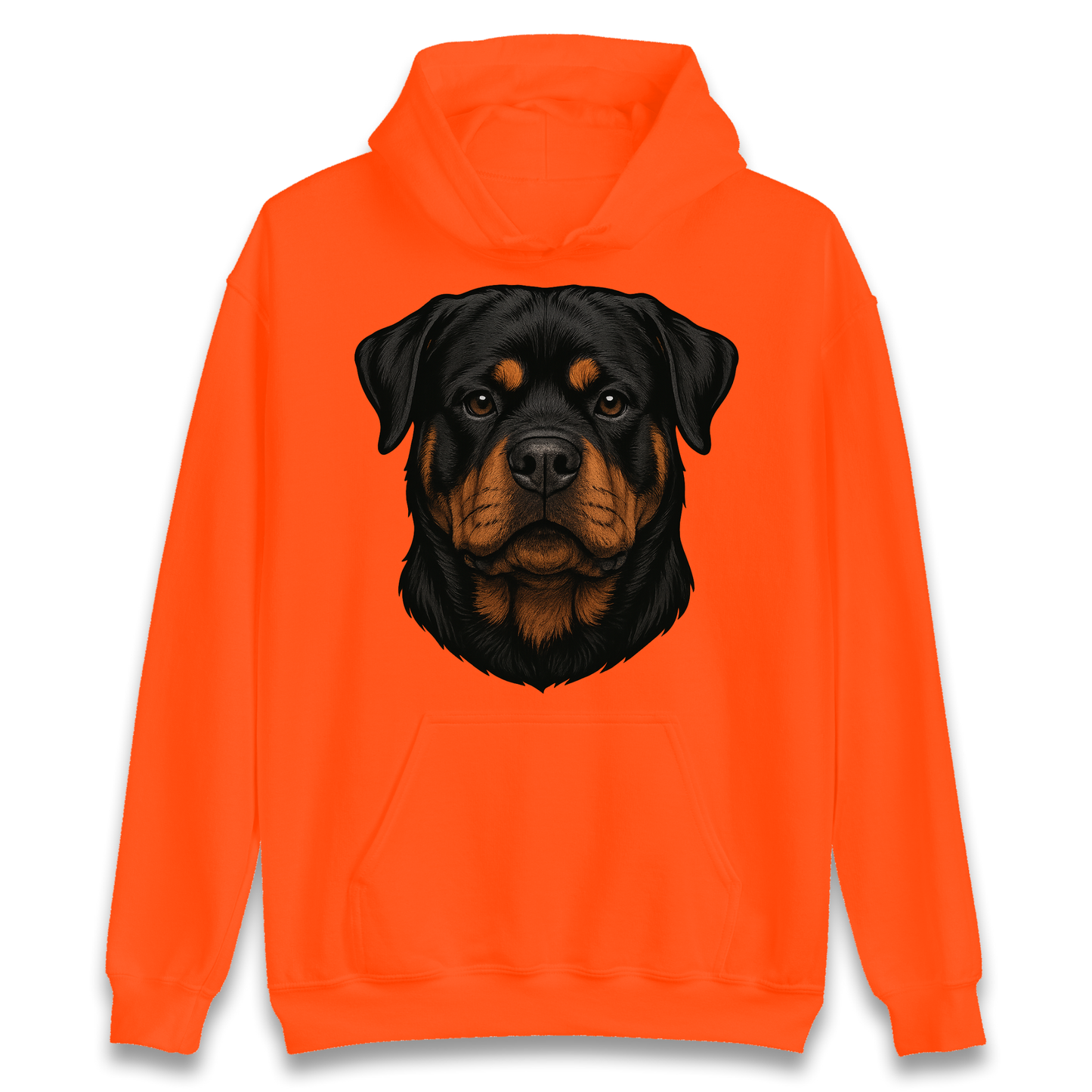Rottweiler Face Hoodie