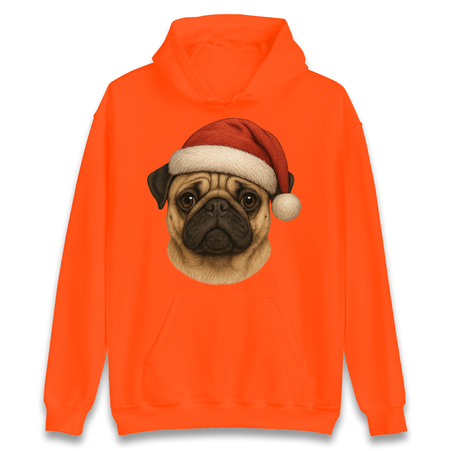 Pug Face Christmas Hoodie