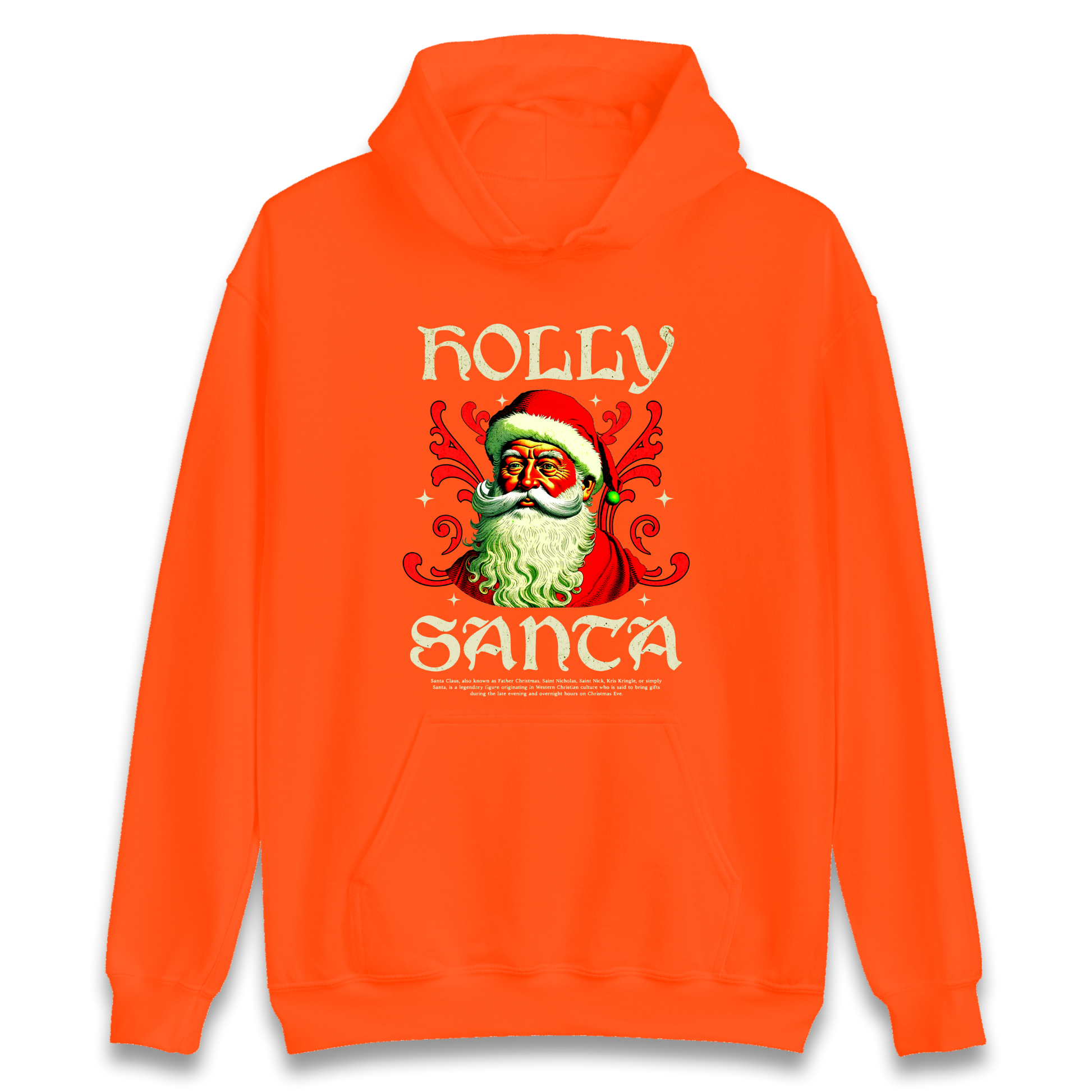 Holly Santa Christmas Hoodie