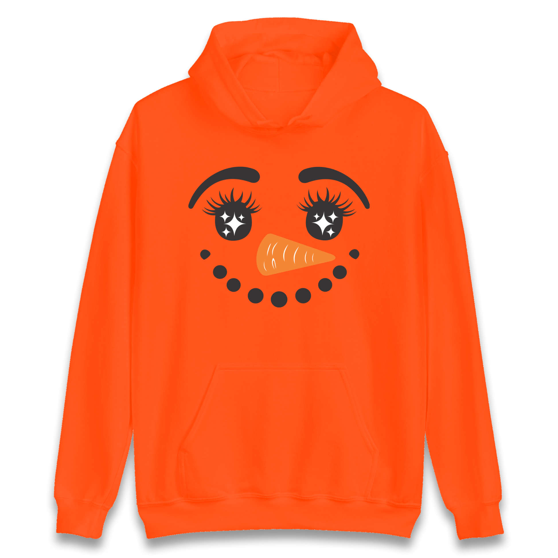 Snowman Face Christmas Hoodie