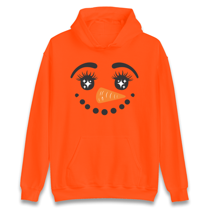 Snowman Face Christmas Hoodie