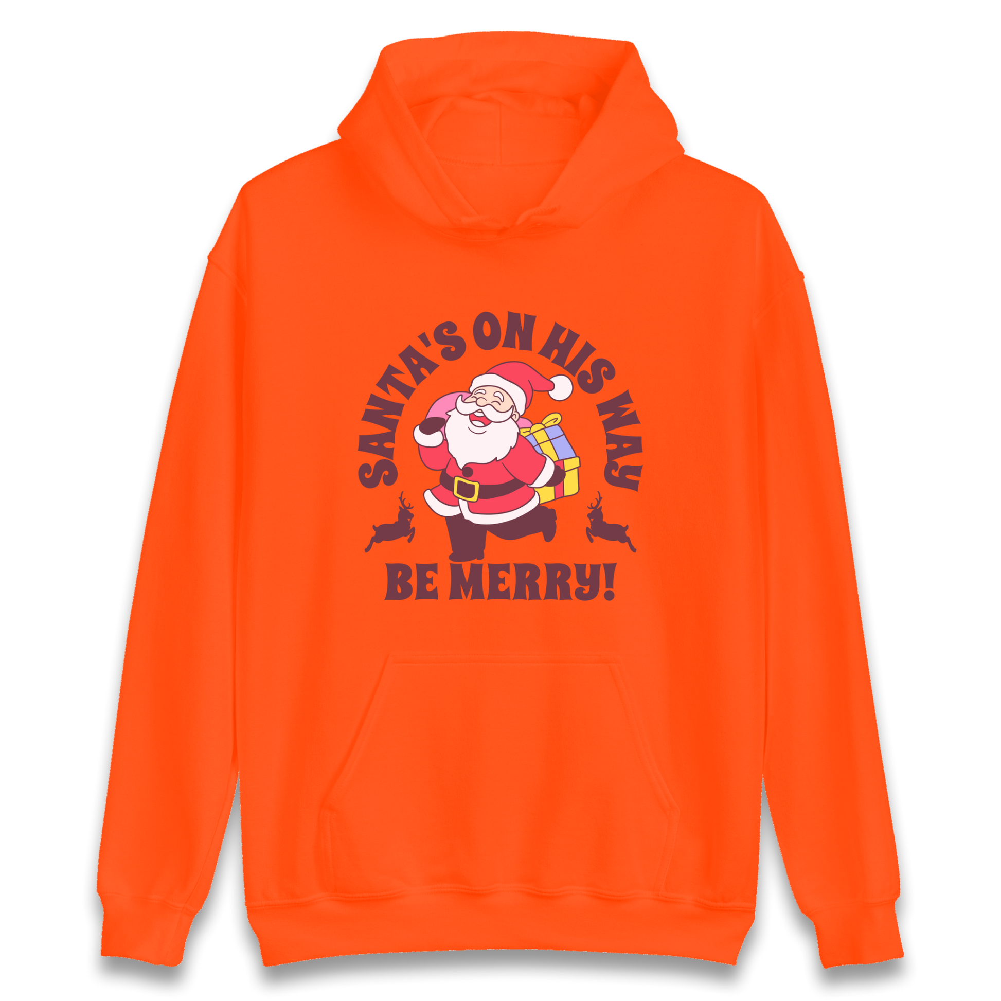 Santa's On His Way Christmas Hoodie