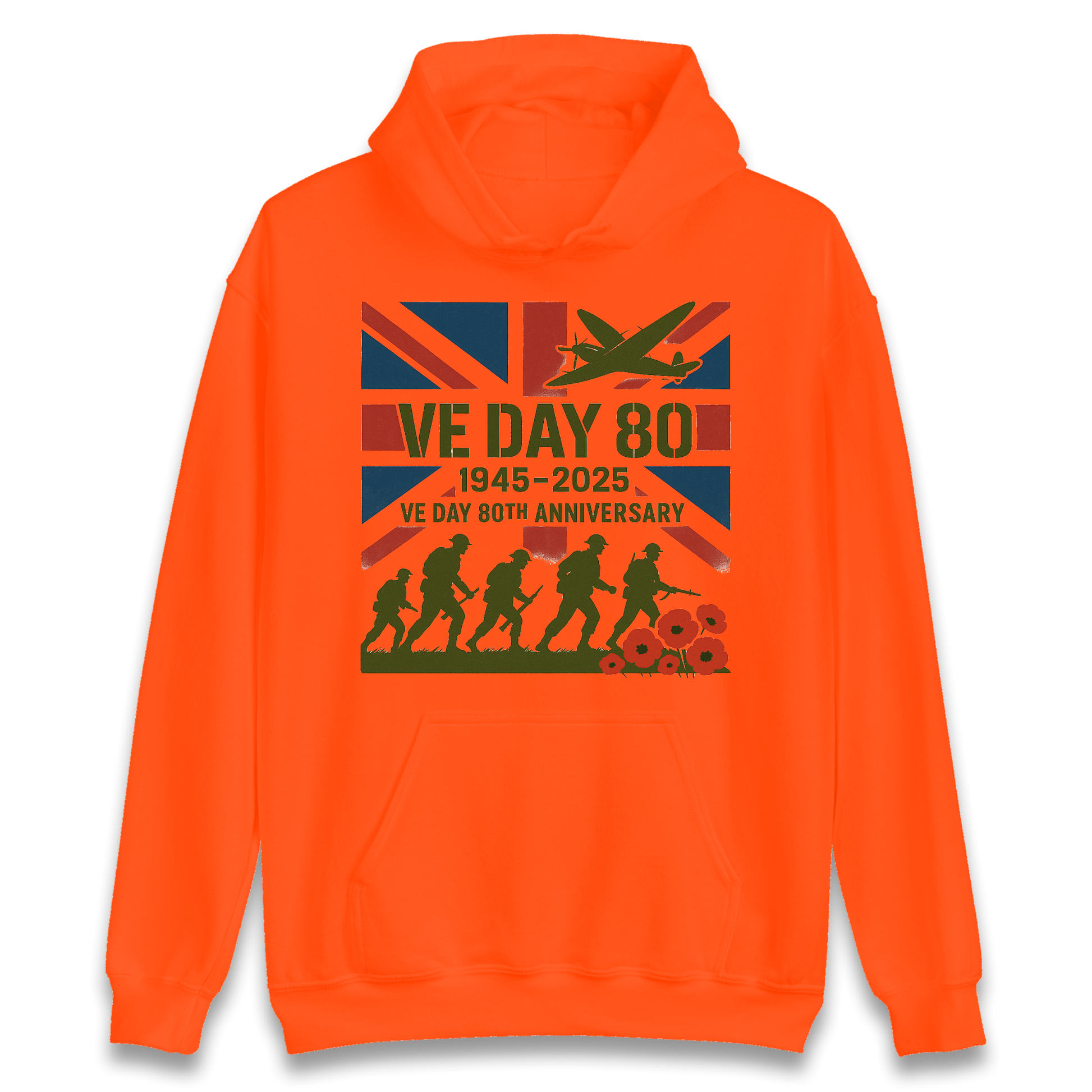 VE Day 80th Anniversary 1945 2025 Hoodie