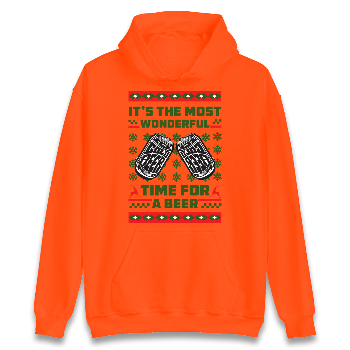 Its The Most Wonderful Time For A Beer Christmas Hoodie