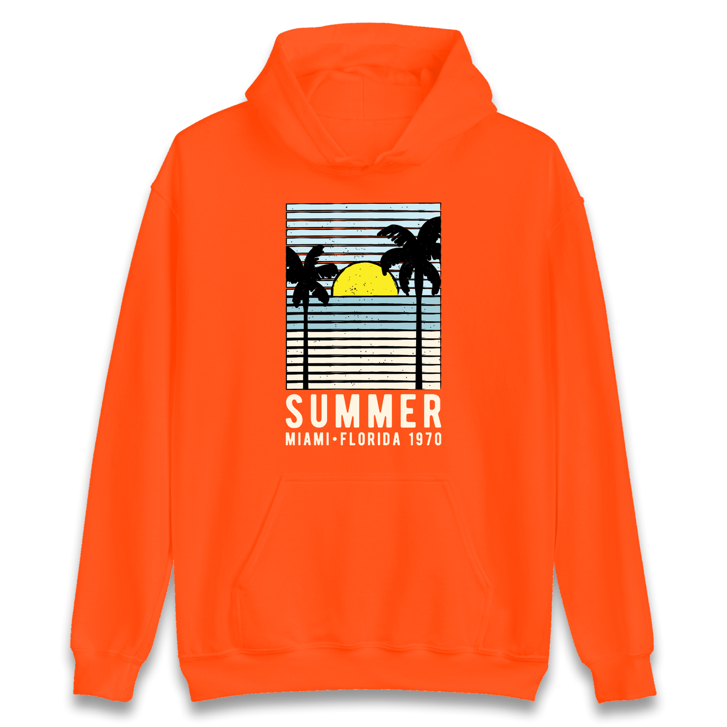 Summer Miami Florida 1970 Hoodie