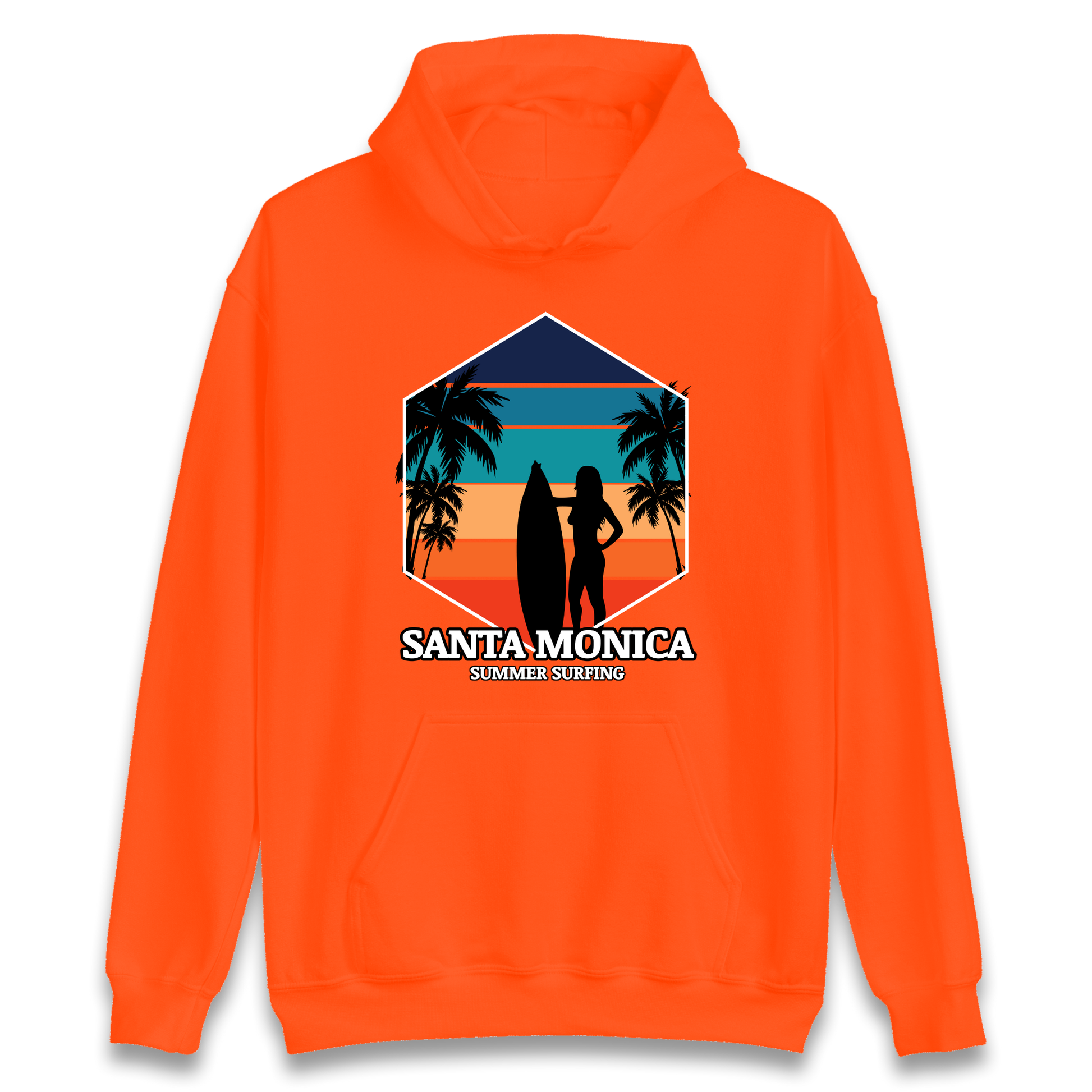 Santa Monica Summer Surfing Hoodie