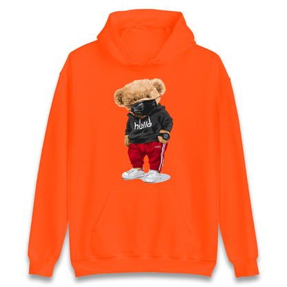 Teddy Bear Hello Streetwear Hoodie