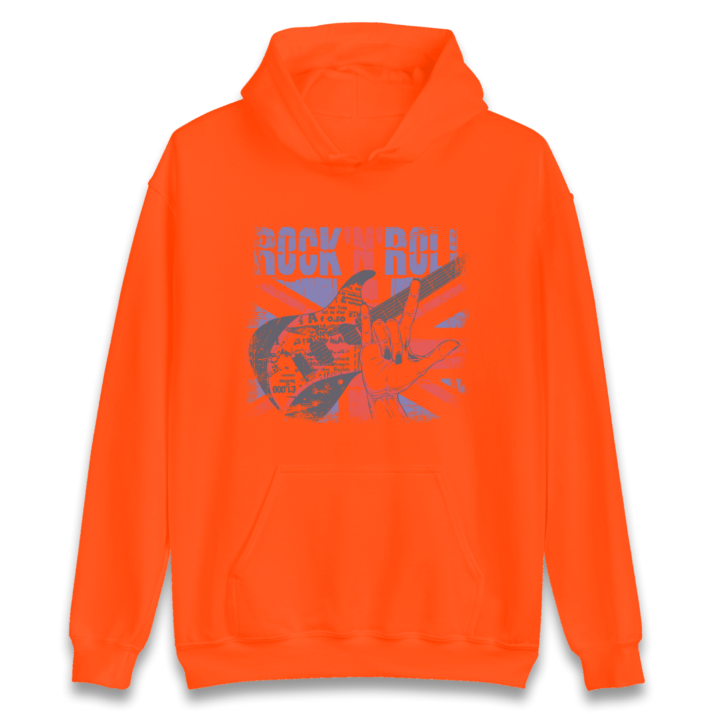 Rock N Roll Union Jack Hoodie